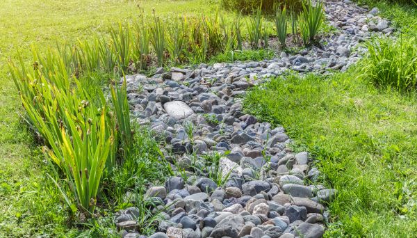River Rock Garden Installation in Saint Cloud
