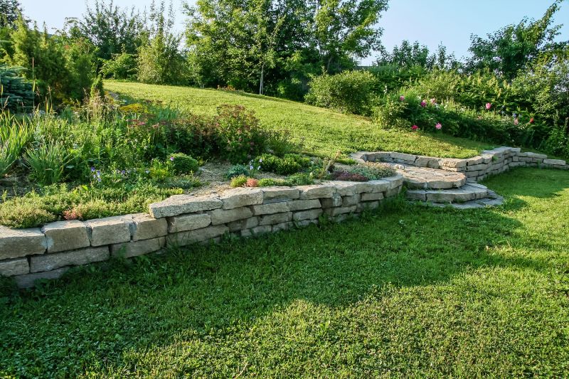 Natural Stone Retaining Wall